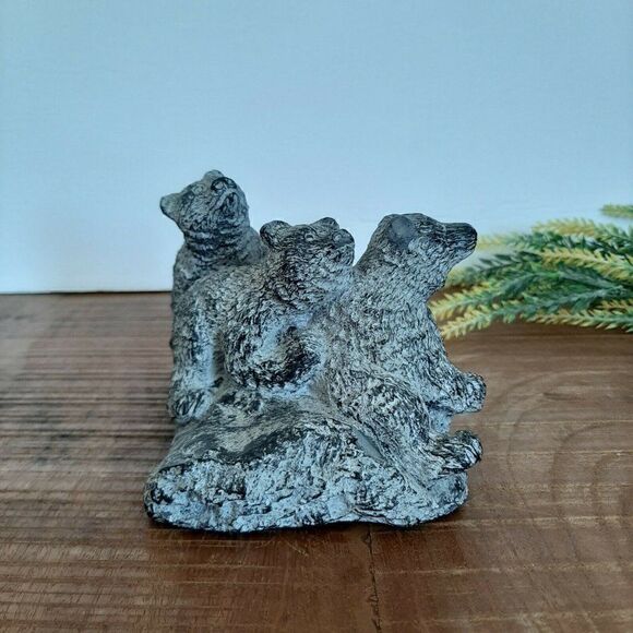 Edmund Wolfe soapstone collection impressions three bears - Picture 1 of 7